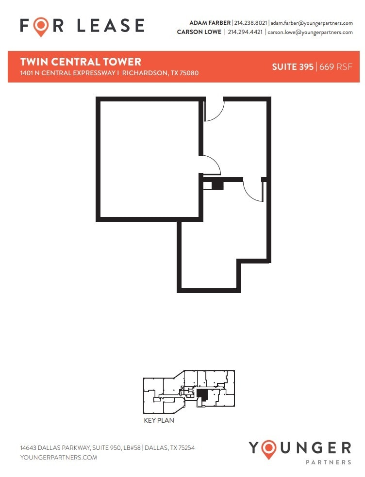 1401 N Central Expy, Richardson, TX for lease Floor Plan- Image 1 of 1