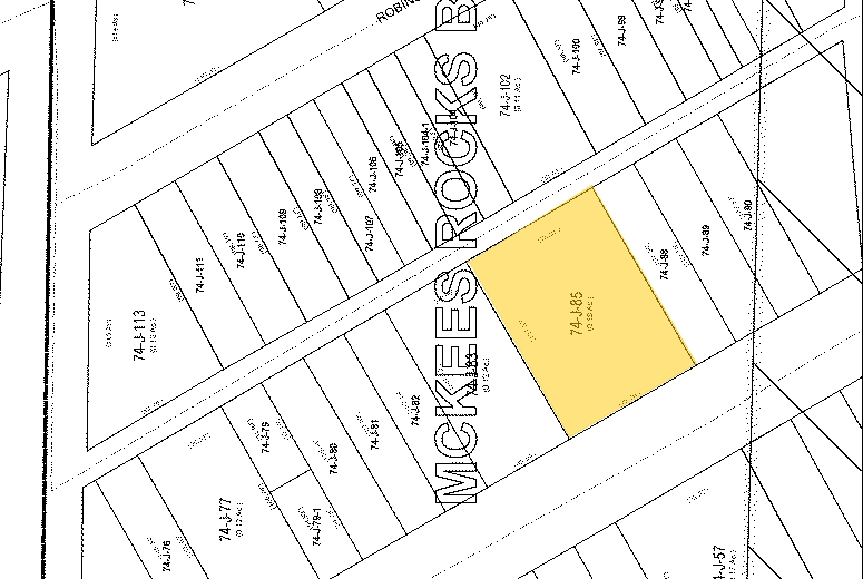 904-914 Island Ave, Mckees Rocks, PA for sale - Plat Map - Image 2 of 5