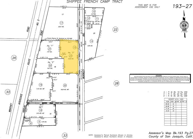 161 E Transportation Ct, French Camp, CA for lease - Plat Map - Image 2 of 3