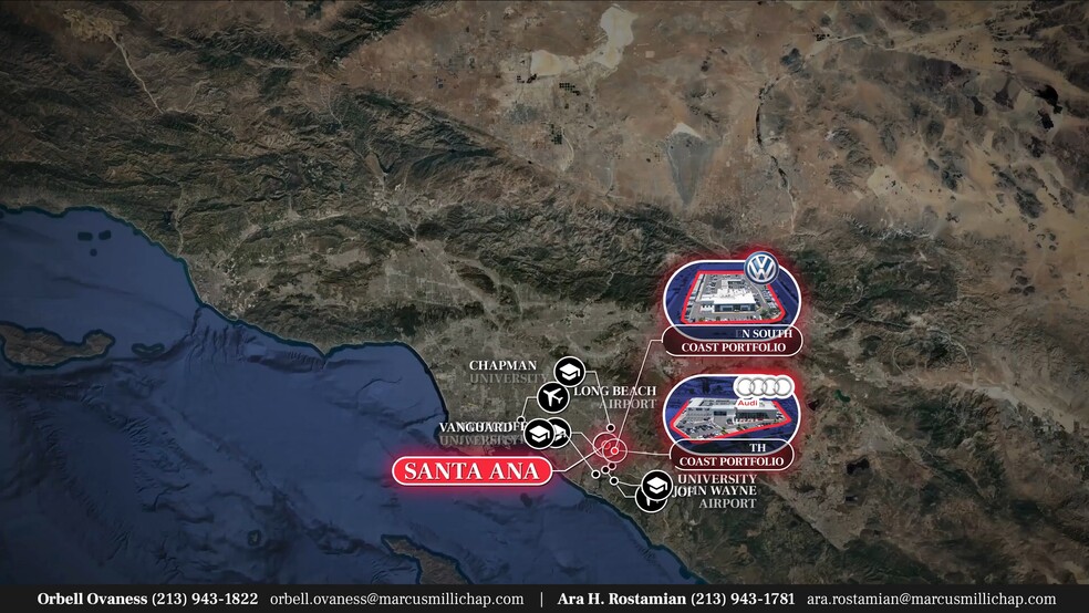 Audi & VW Dealership Portfolio Santa Ana portfolio of 2 properties for sale on LoopNet.com - Commercial Listing Video - Image 2 of 7
