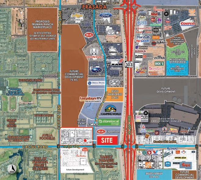 Cotton Ln & Cactus Rd, Surprise, AZ for sale - Aerial - Image 1 of 2