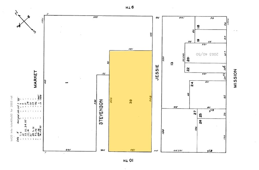 1 Tenth St, San Francisco, CA for lease - Plat Map - Image 2 of 2