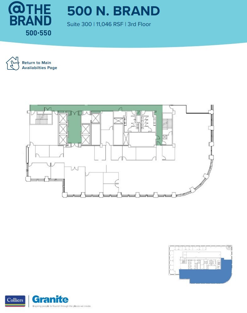 500-550 N Brand Blvd, Glendale, CA for lease Floor Plan- Image 1 of 1