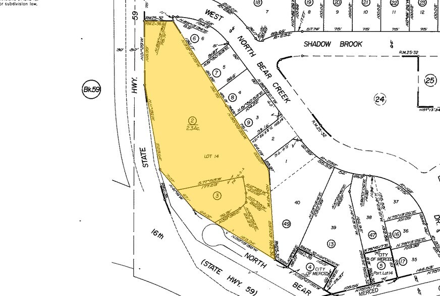 2434 Highway 59 N, Merced, CA for sale - Plat Map - Image 1 of 1