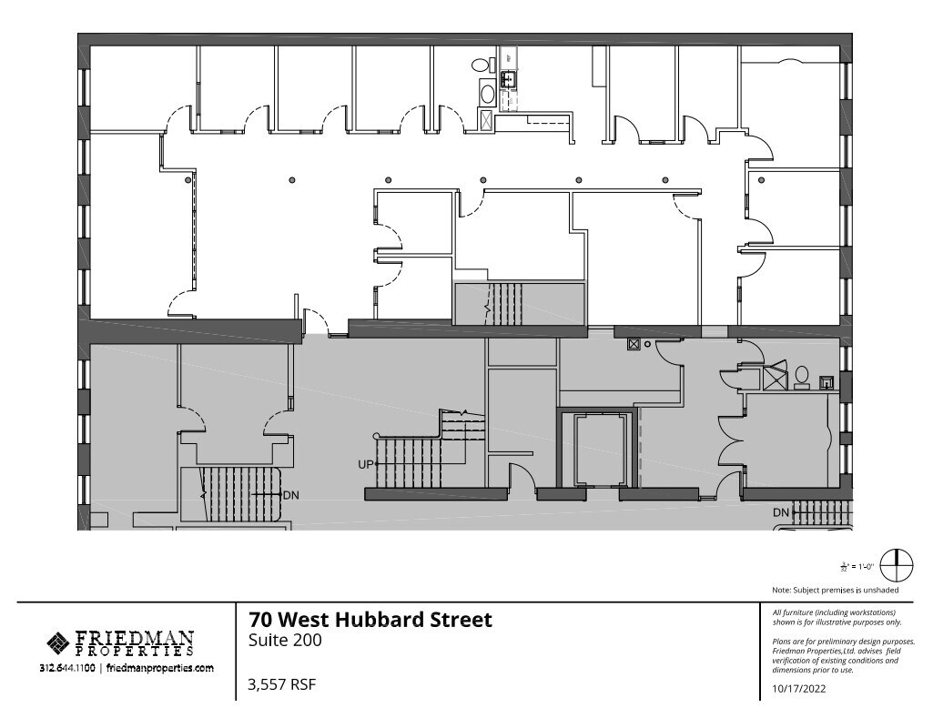 70 W Hubbard St, Chicago, IL for lease Floor Plan- Image 1 of 1