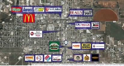 617 S Main St, Seminole, TX - AERIAL map view