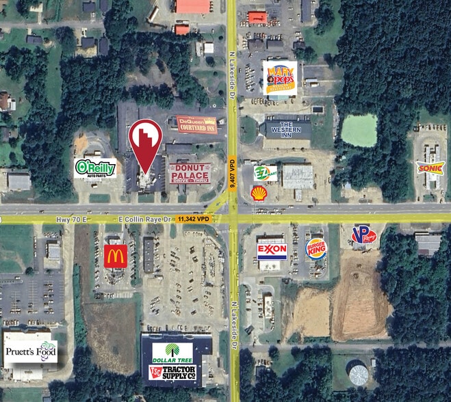 603 E Collin Raye Dr, De Queen, AR for lease - Aerial - Image 3 of 3