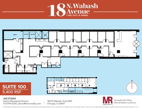 18 N Wabash Ave, Chicago, IL for lease Floor Plan- Image 1 of 9