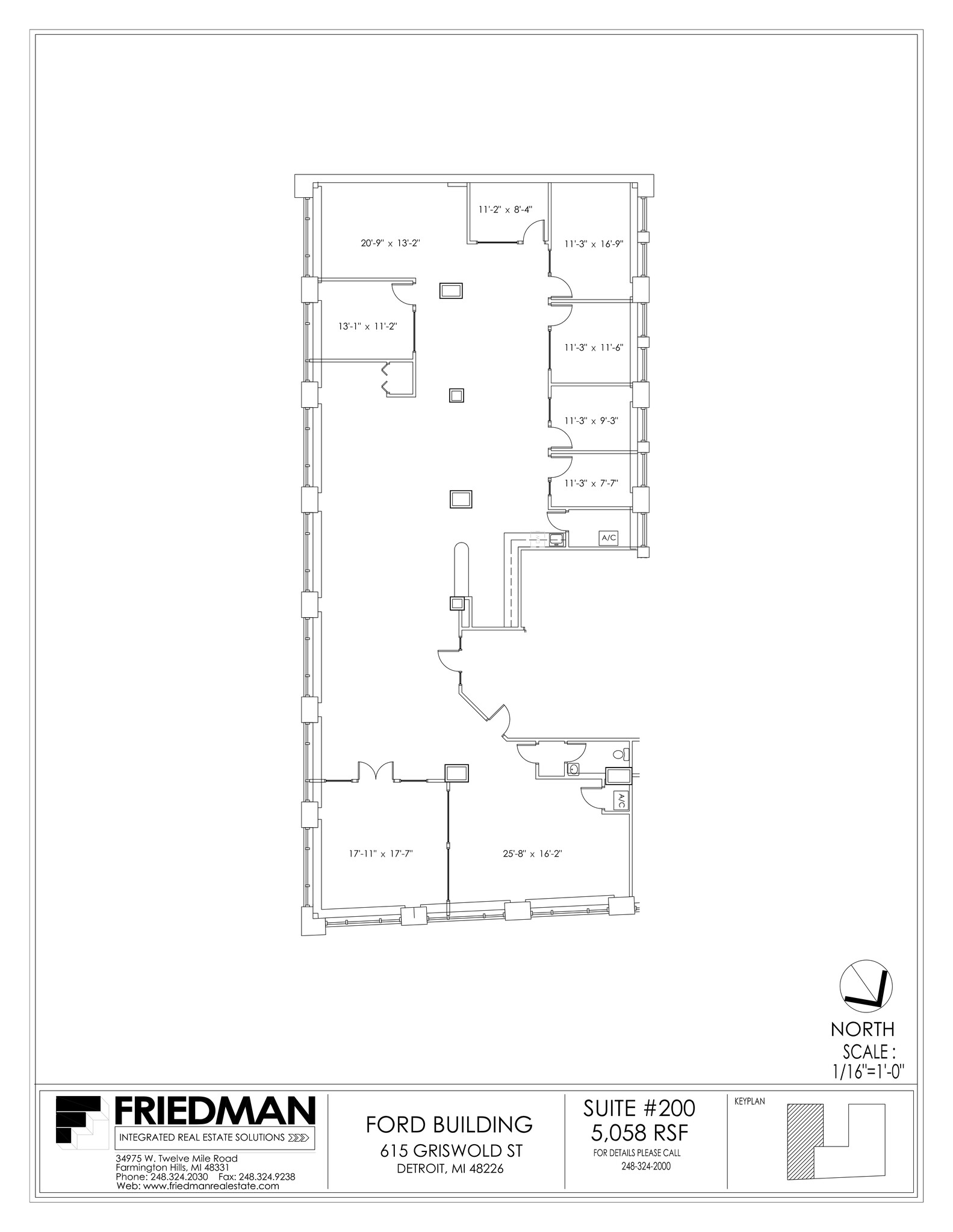 615 Griswold St, Detroit, MI for lease Site Plan- Image 1 of 1