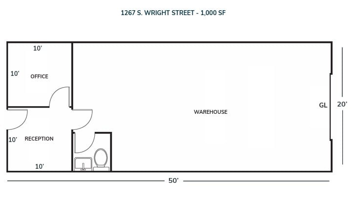 1233-1255 S Wright St, Santa Ana, CA for lease Floor Plan- Image 1 of 1