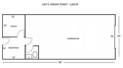 1233-1255 S Wright St, Santa Ana, CA for lease Floor Plan- Image 1 of 1