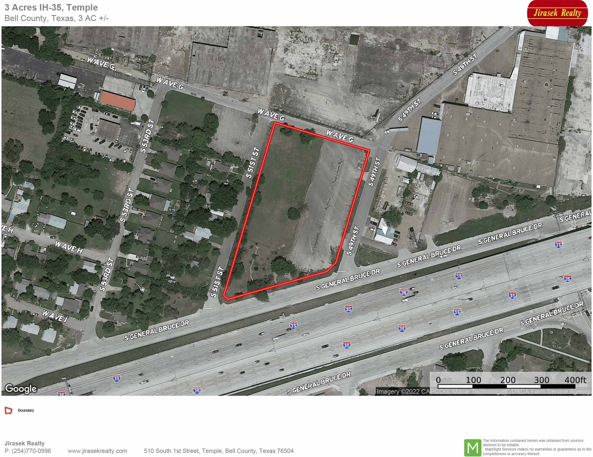 701 51st, Temple, TX for sale Aerial- Image 1 of 5