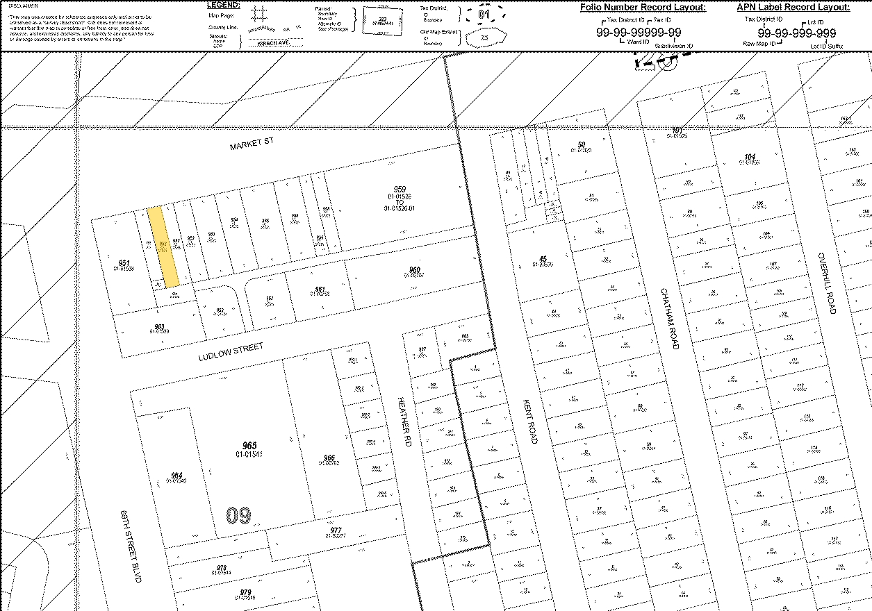 6840-6844 Market St, Upper Darby, PA for sale Plat Map- Image 1 of 1