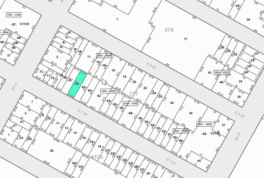 243 E 7th St, New York, NY for lease - Plat Map - Image 1 of 2