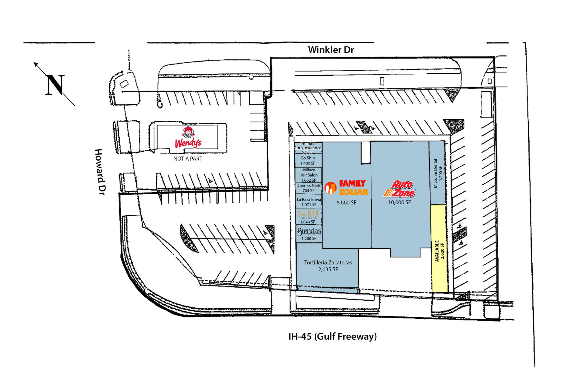 7920-8404 Howard Dr, Houston, TX for lease Site Plan- Image 1 of 1