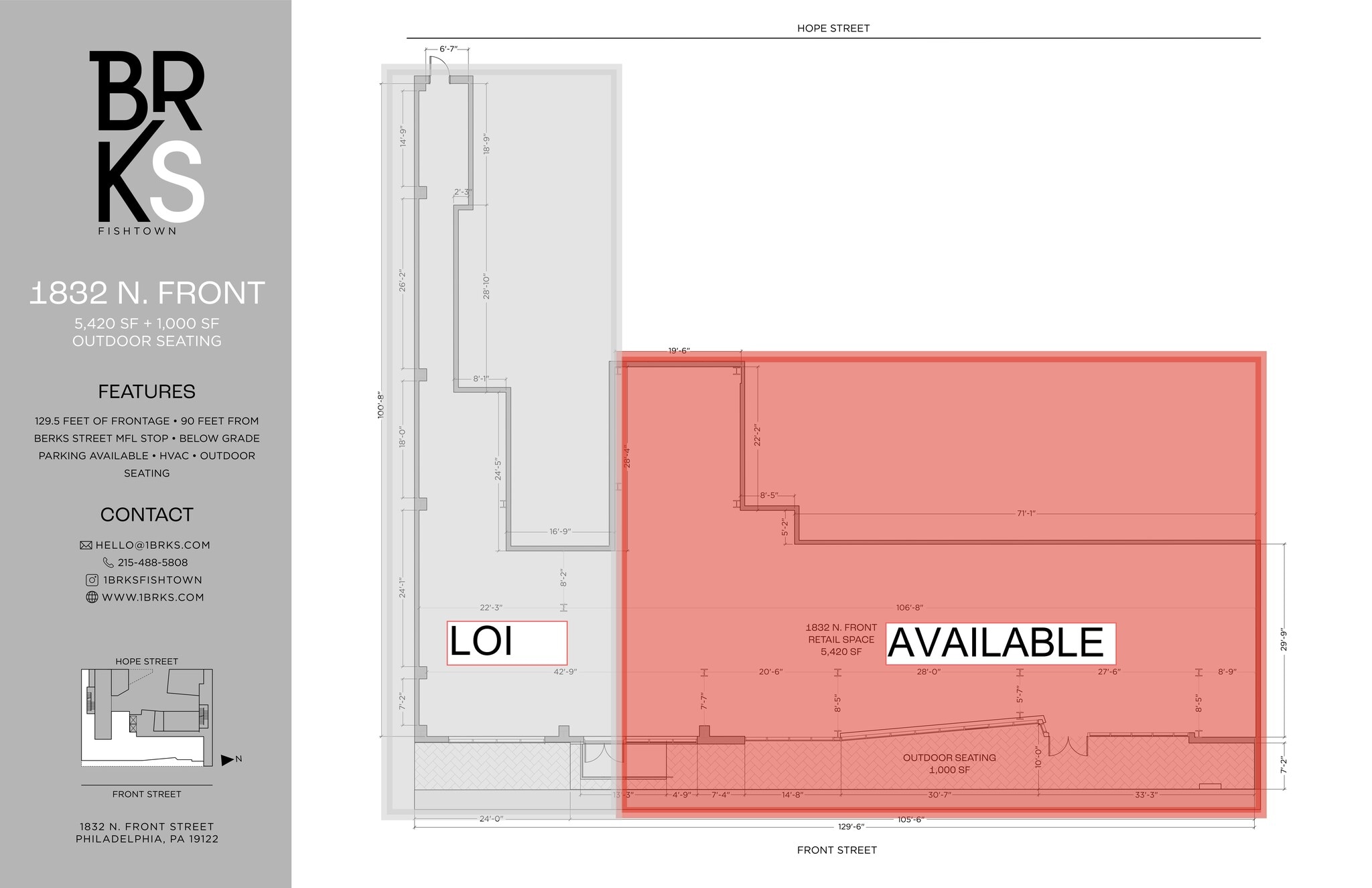 1813-1853 N Howard St, Philadelphia, PA for lease Site Plan- Image 1 of 2