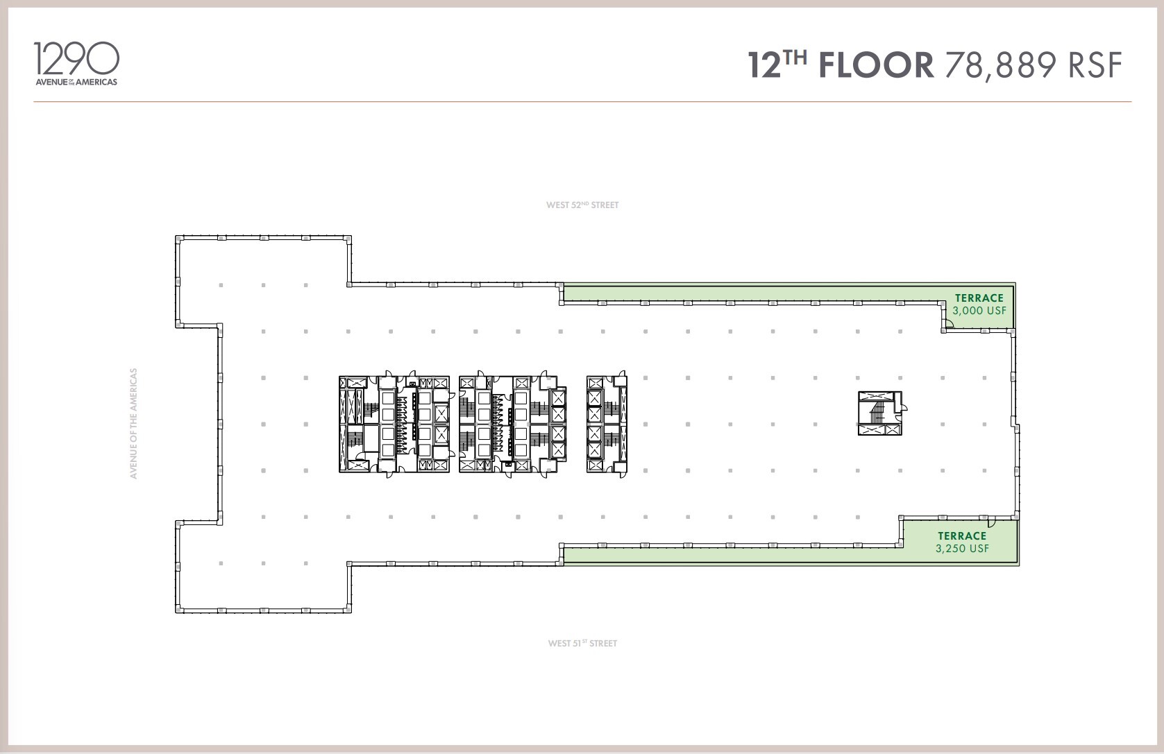 1290 Avenue of the Americas, New York, NY for lease Floor Plan- Image 1 of 2