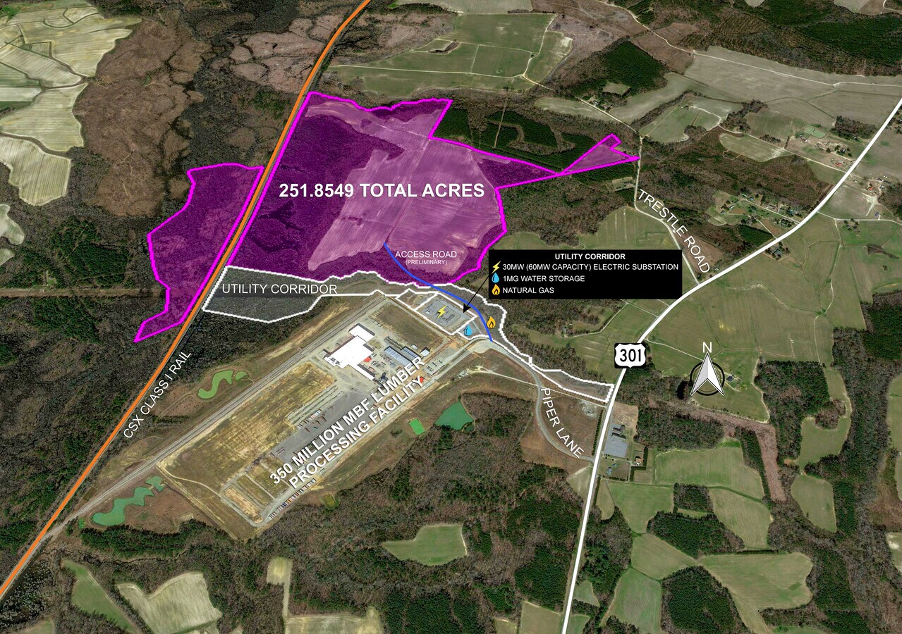 Piper Ln, Enfield, NC 27823 US 301 Industrial Site