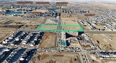 62 Mercado St SE, Calgary, AB - AERIAL  map view - Image1