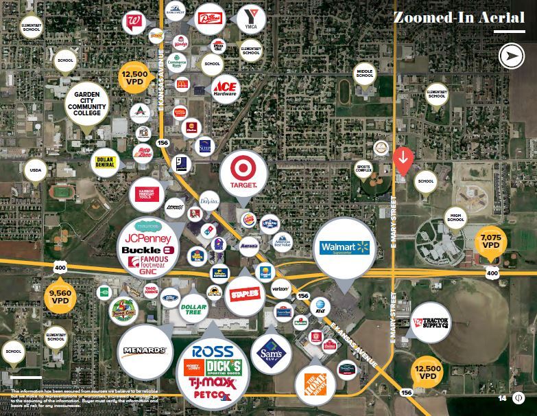 2051 E Mary St, Garden City, KS for sale Aerial- Image 1 of 1