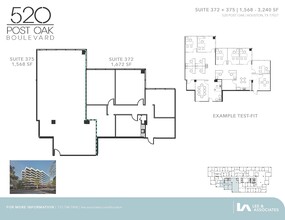 520 Post Oak Blvd, Houston, TX for lease Floor Plan- Image 2 of 2