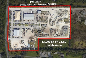 7405 28th Street Ct E, Sarasota, FL - AERIAL map view - Image1