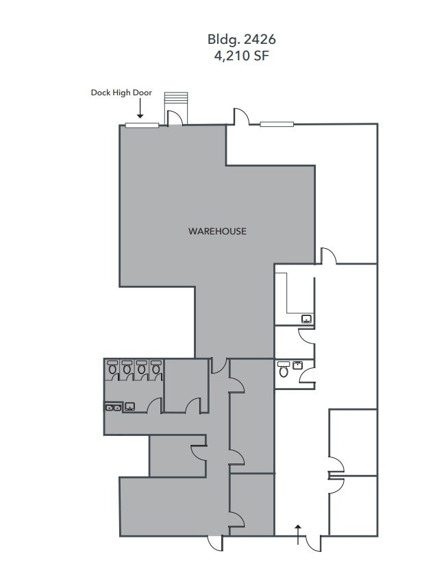 2420-2428 Reliance Ave, Apex, NC for lease Floor Plan- Image 1 of 2