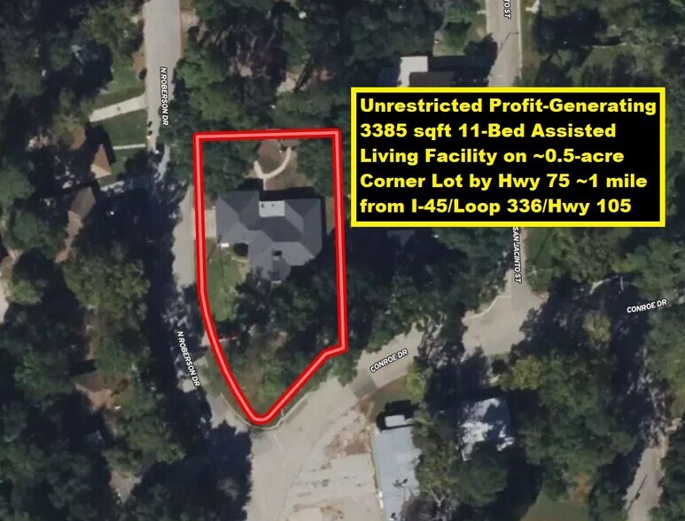 302 Conroe Dr, Conroe, TX for sale - Aerial - Image 1 of 1