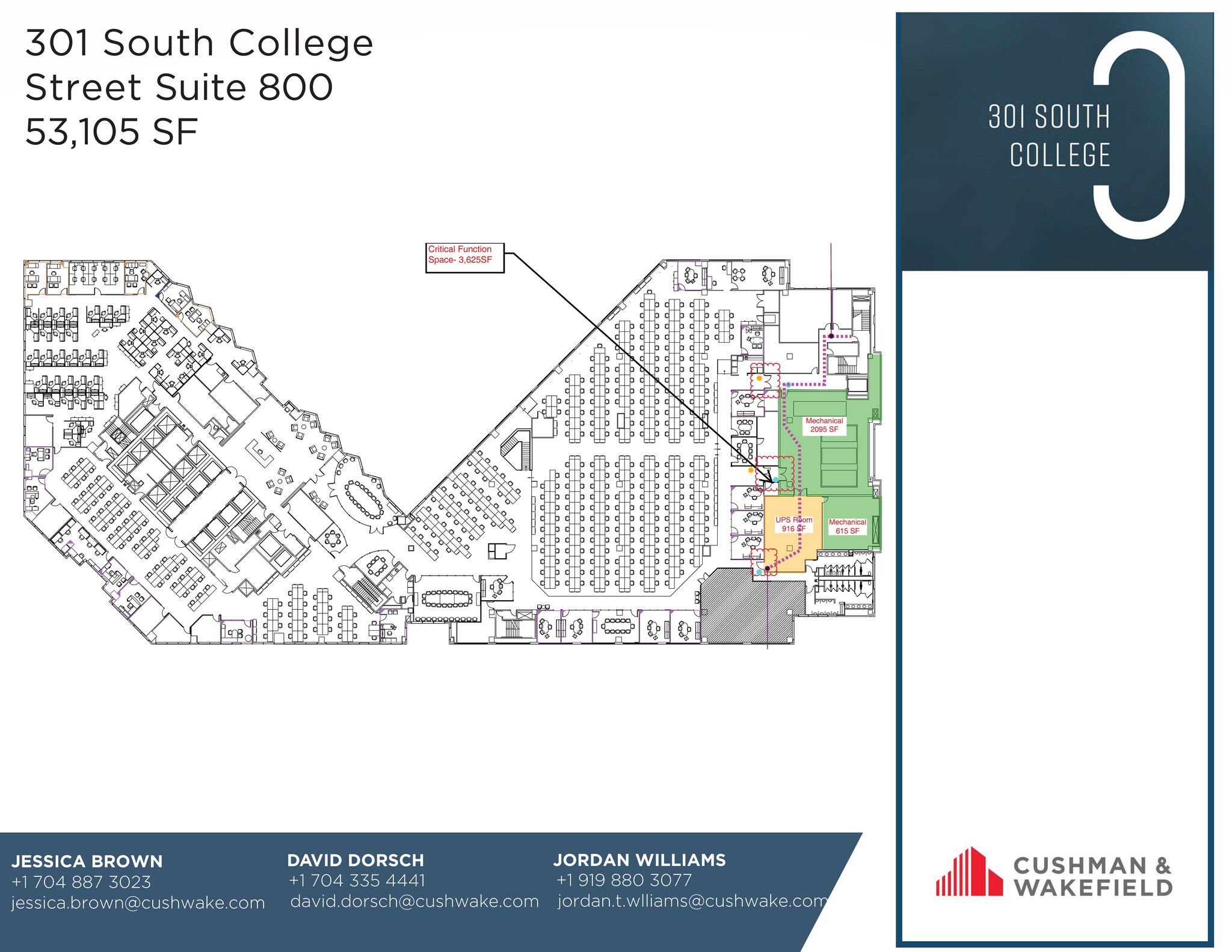 301 S College St, Charlotte, NC for lease Floor Plan- Image 1 of 1