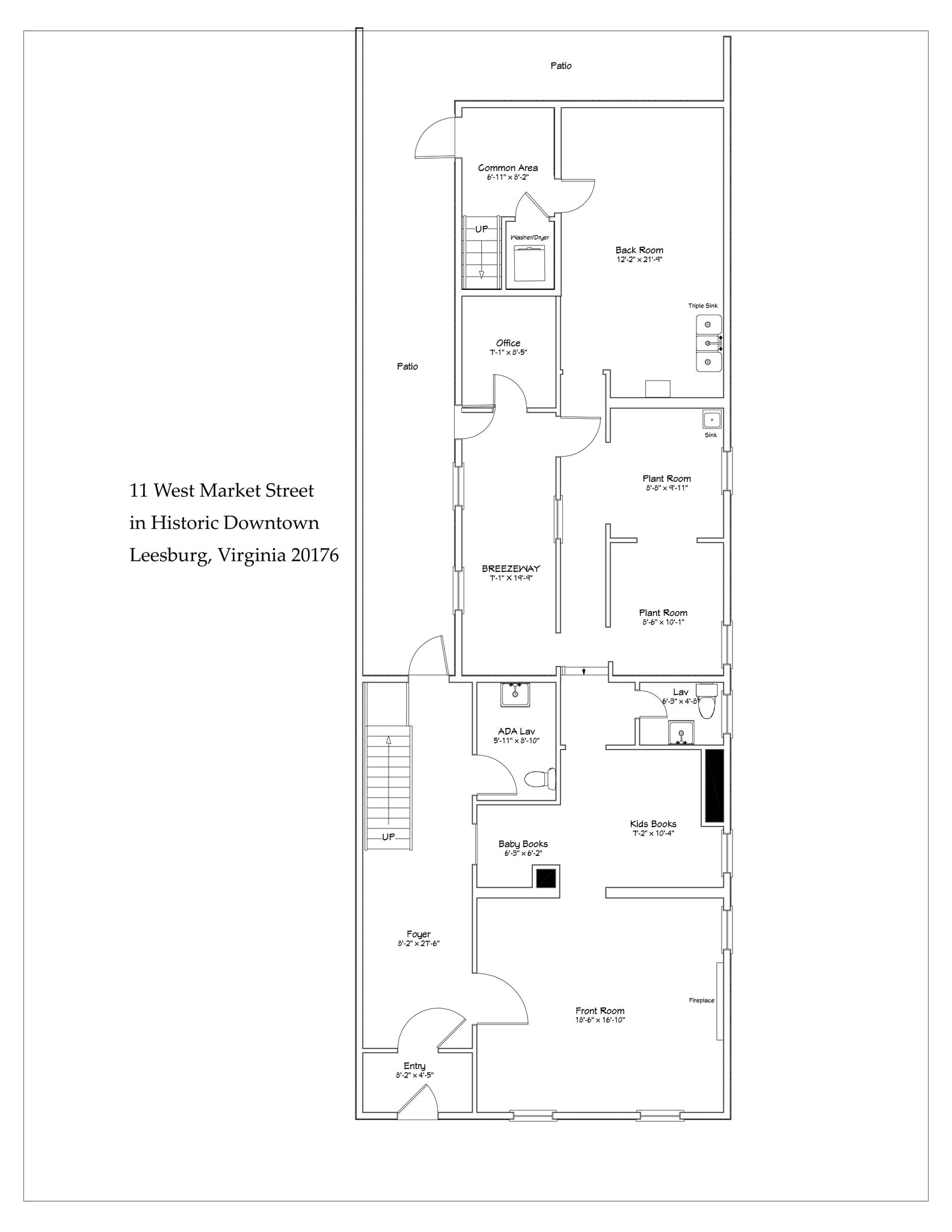 11 W Market St, Leesburg, VA for lease Floor Plan- Image 1 of 3