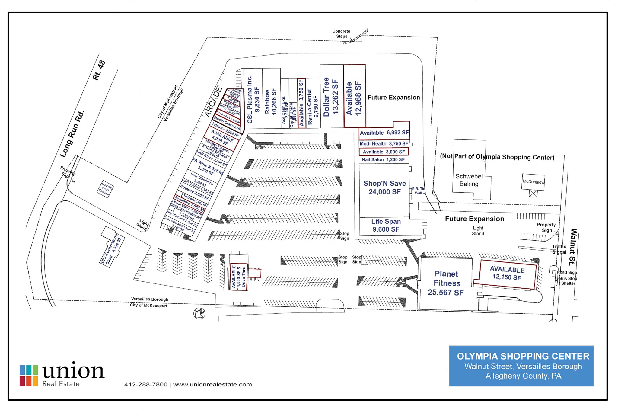 4313 Walnut St, Mckeesport, PA for lease Site Plan- Image 1 of 5