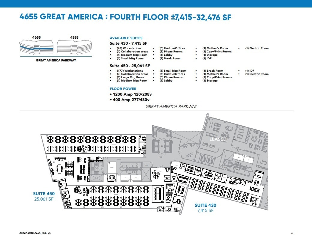 4655 Great America Pky, Santa Clara, CA for lease Floor Plan- Image 1 of 1