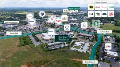 3914 Cedar Glades Dr, Murfreesboro, TN - AERIAL  map view