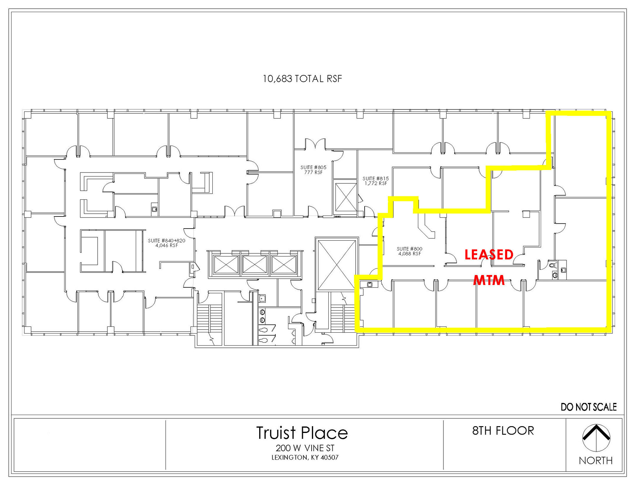 200 W Vine St, Lexington, KY for lease Floor Plan- Image 1 of 1