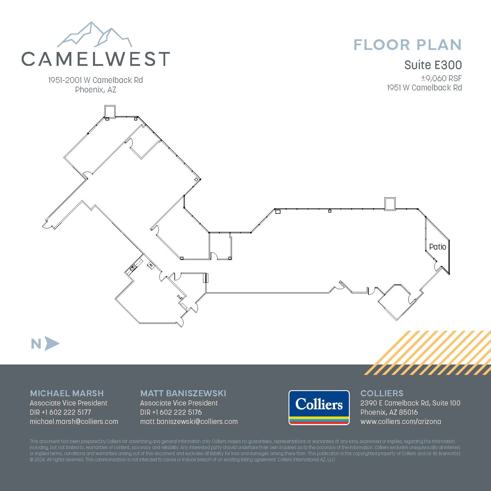 2001 W Camelback Rd, Phoenix, AZ for lease Floor Plan- Image 1 of 2