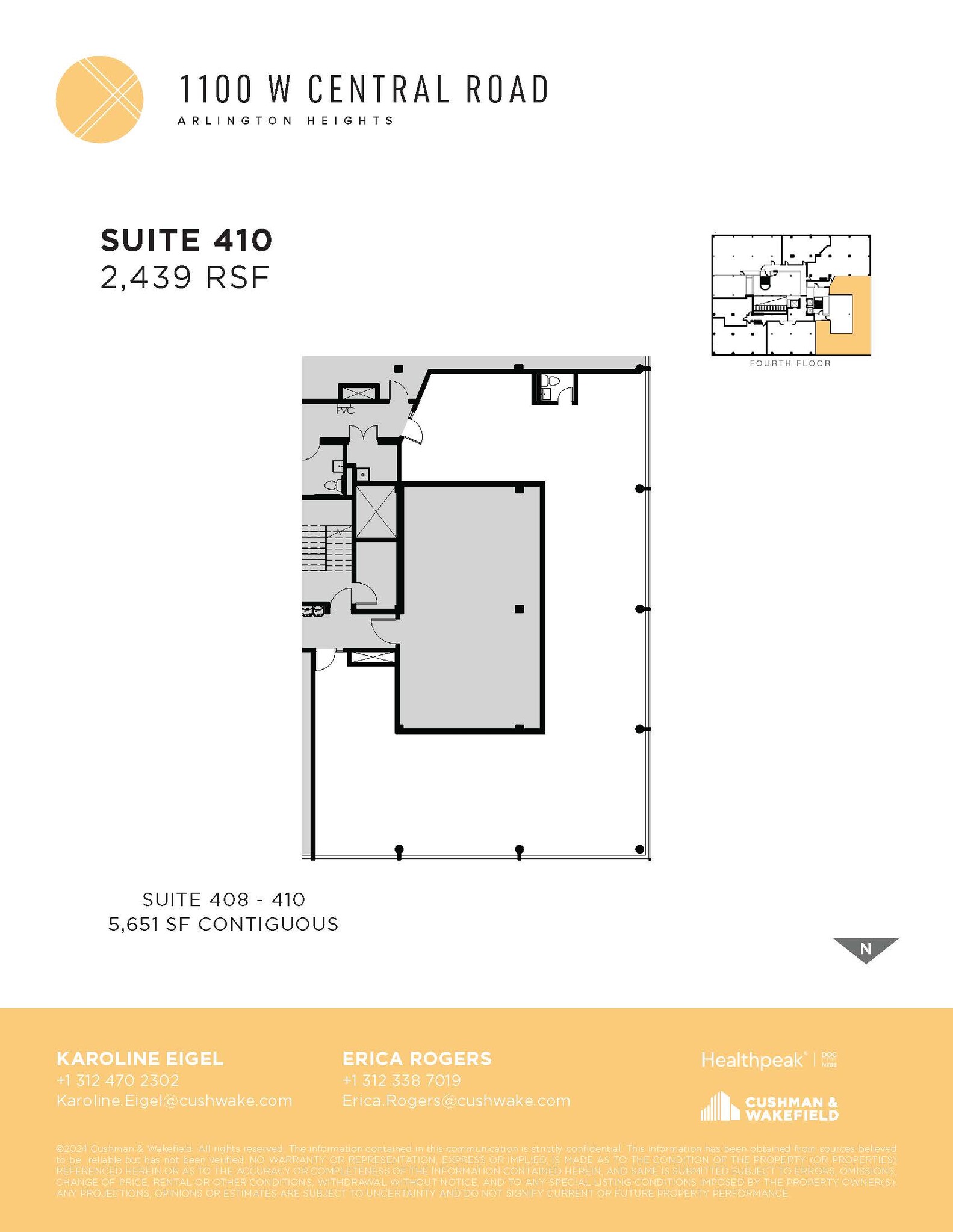 1100 W Central Rd, Arlington Heights, IL for lease Floor Plan- Image 1 of 1