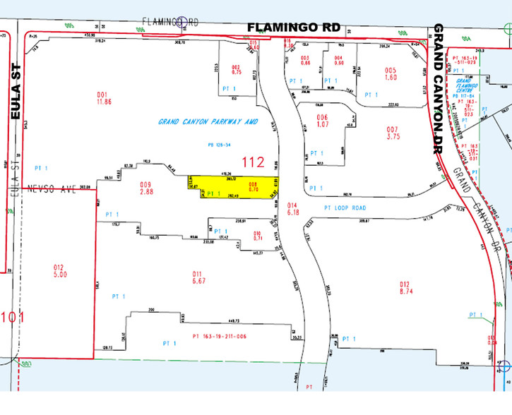 4195 S Grand Canyon Dr, Las Vegas, NV for sale - Plat Map - Image 2 of 14