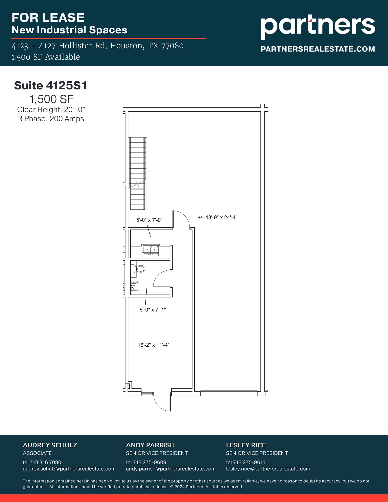 4125 Hollister St, Houston, TX for lease Site Plan- Image 1 of 1