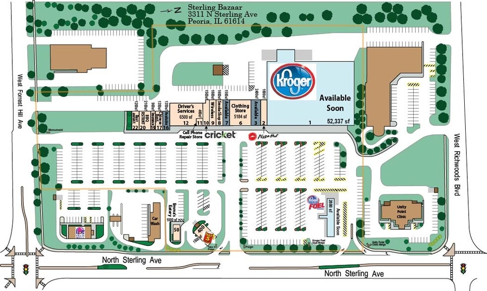 3311-3316 N Sterling Ave, Peoria, IL for lease - Building Photo - Image 2 of 8