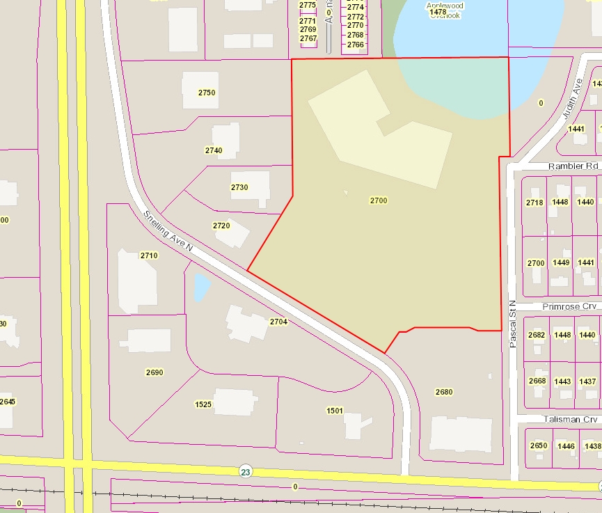 2700 N Snelling Ave, Roseville, MN for lease Plat Map- Image 1 of 2