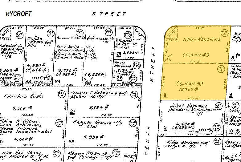 1303 Rycroft St, Honolulu, HI for sale - Plat Map - Image 3 of 23