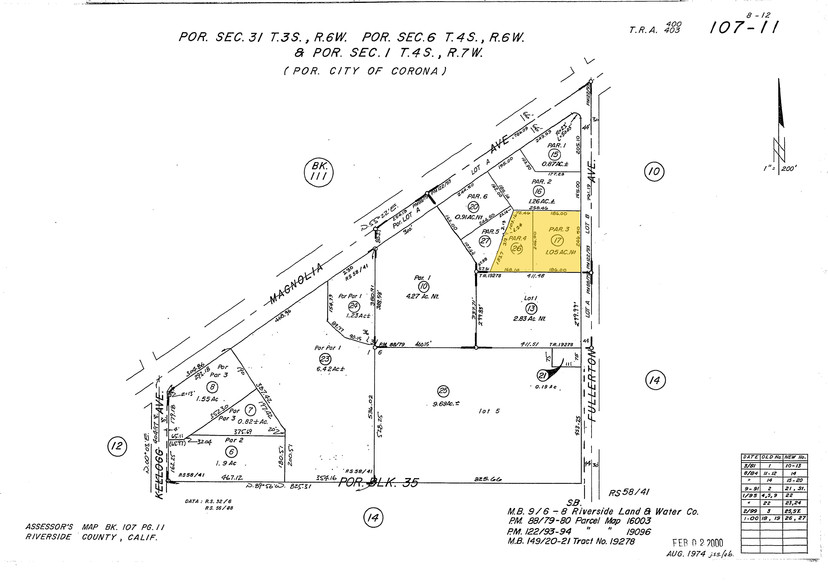 1810 Fullerton Ave, Corona, CA for sale - Plat Map - Image 2 of 7