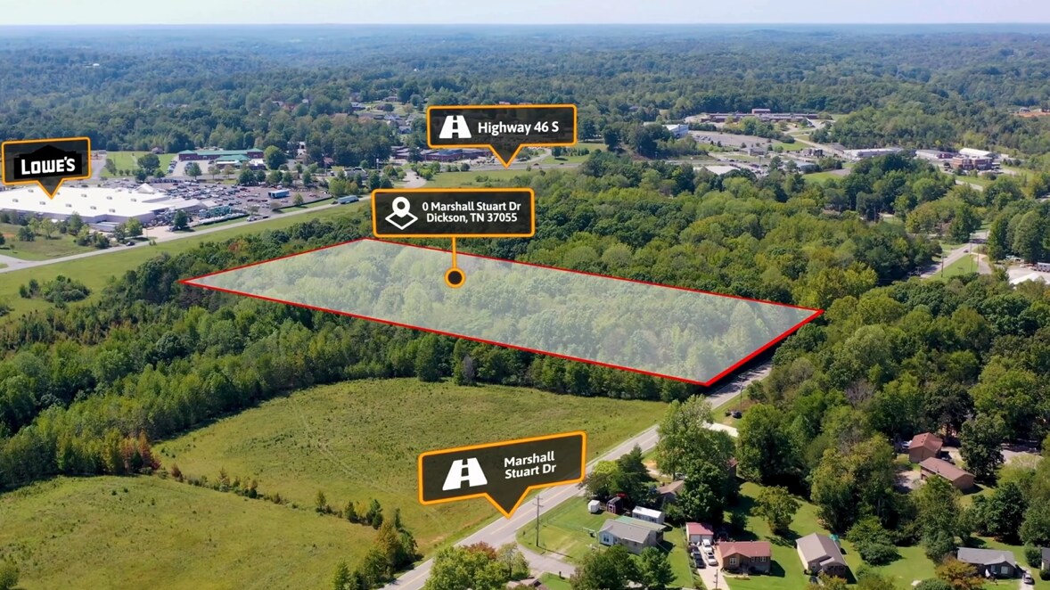 0 Marshall Stuart Dr, Dickson, TN for sale Aerial- Image 1 of 1