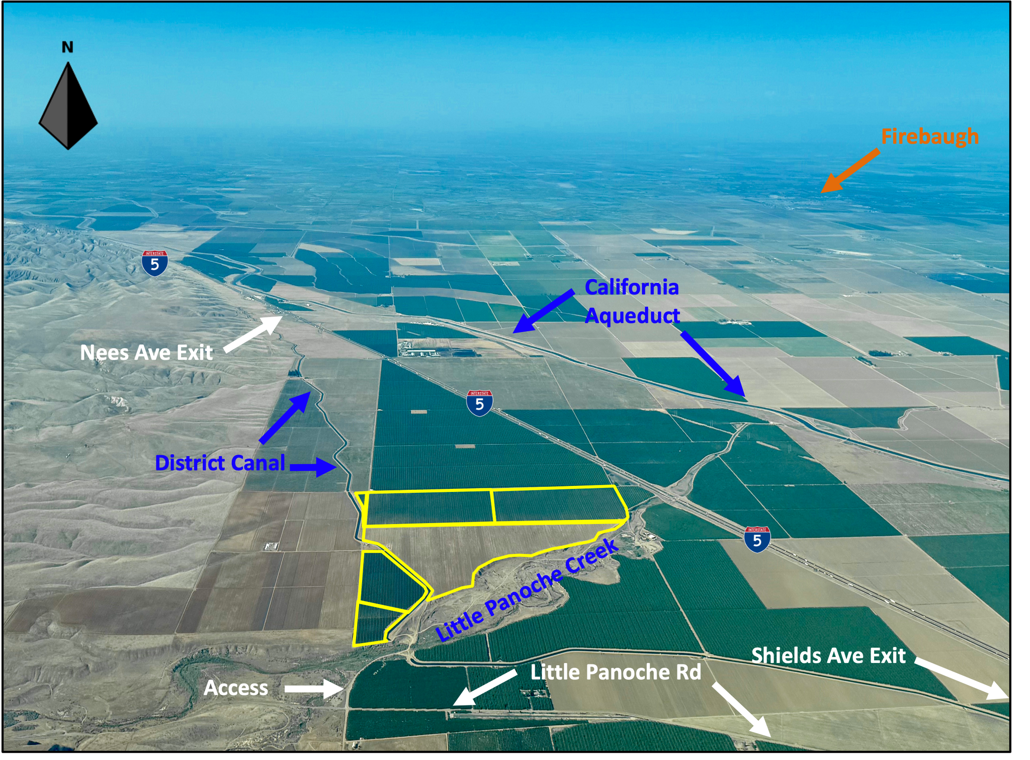 0 Little Panoche Road, Firebaugh, CA for sale Aerial- Image 1 of 7