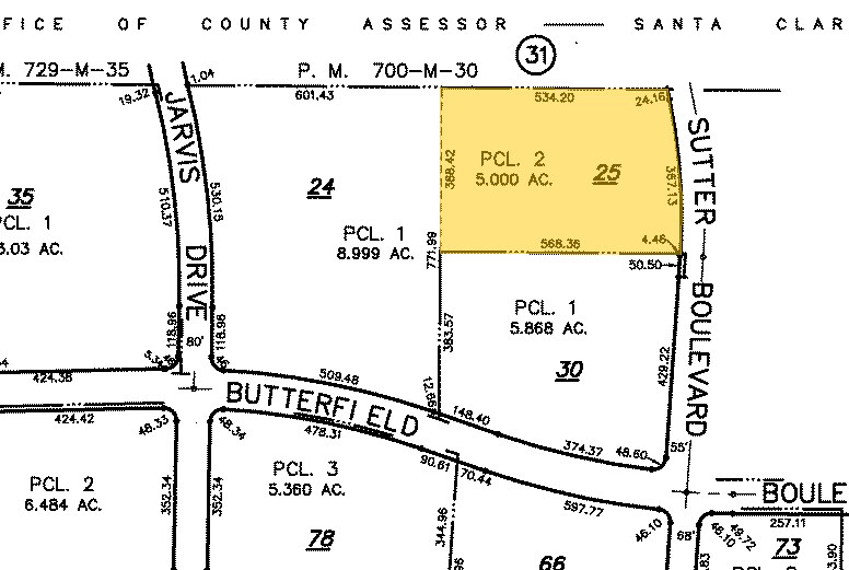 18305 Sutter Blvd, Morgan Hill, CA for sale Plat Map- Image 1 of 1