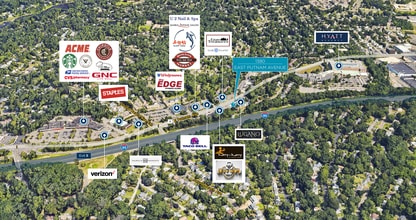 1380 E Putnam Ave, Old Greenwich, CT - AERIAL map view - Image1