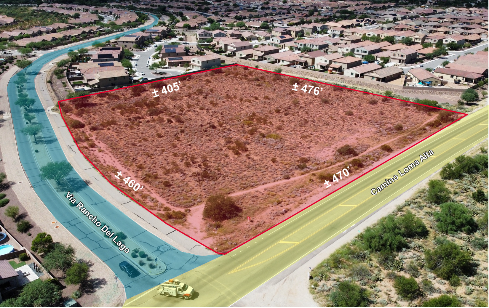 NWC Camino Loma Alta & Via Rancho Del Logo, Vail, AZ for sale Building Photo- Image 1 of 6