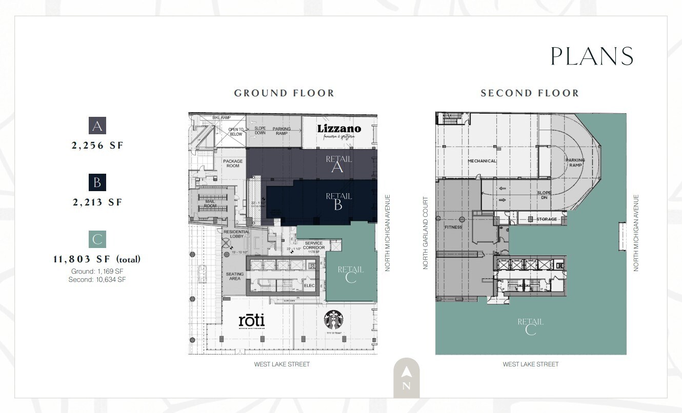 201 N Garland Ct, Chicago, IL for lease Floor Plan- Image 1 of 1
