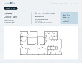 1918 Randolph Rd, Charlotte, NC for lease Site Plan- Image 1 of 1