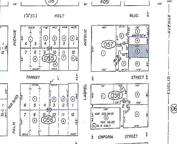 110 S Euclid Ave, Ontario, CA for lease - Plat Map - Image 2 of 3